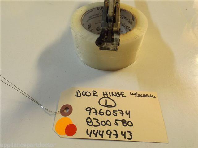 KITCHENAID STOVE 9760574 8300580 4449743 Hinge, Door (orange) LEFT SIDE USED KITCHENAID STOVE 9760574 8300580 4449743 Hinge, Door (orange) LEFT SIDE USED